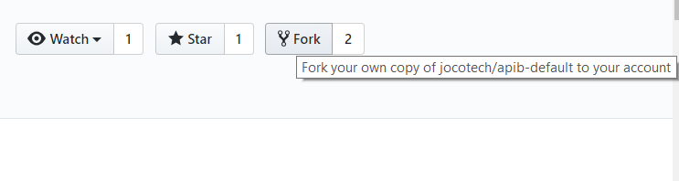 Fork an existing project